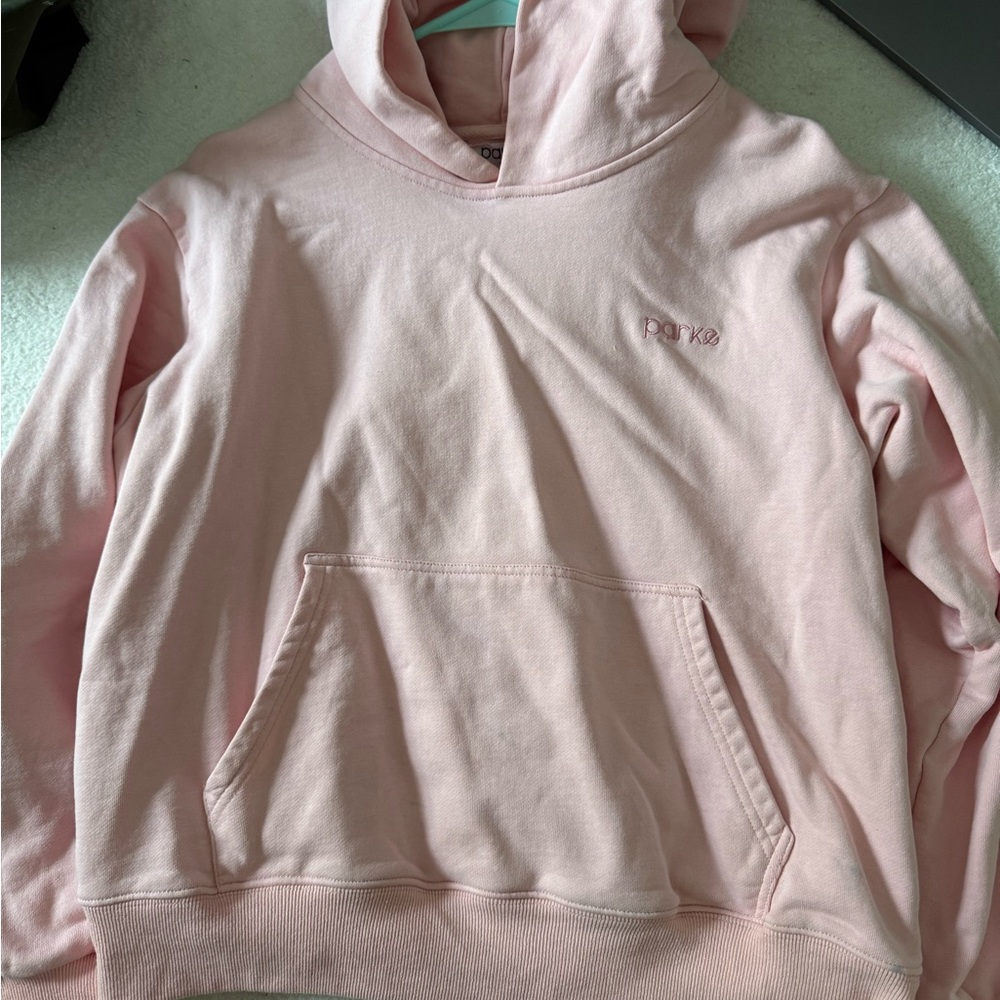 Pink parke hoodie